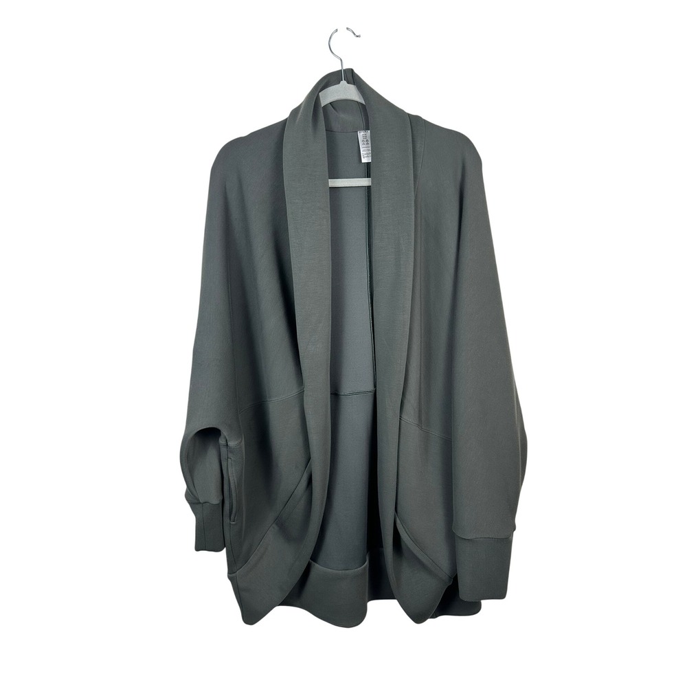 Spanx AirEssentials Cardigan Womens 2X Dark Green Excellent Cocoon Draped